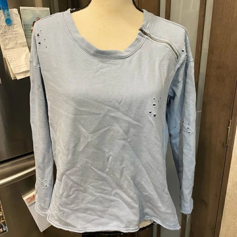 New York Laundry Distressed Sweat Shirt